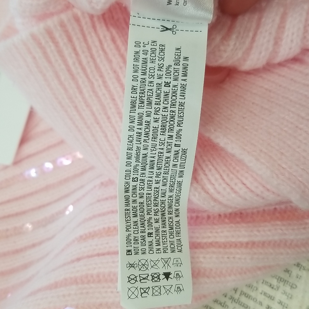 NWT Endless Rose Size M Light Pink Ribbed Cardigan - Picture 9 of 9